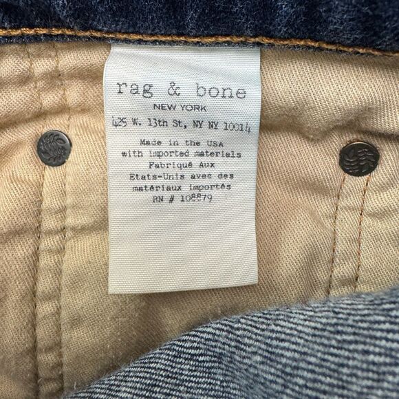 Rag & Bone Standard Issue Fit 2 Slim Selvedge Denim Jeans Mens 30 Button Fly L27 - Picture 15 of 16